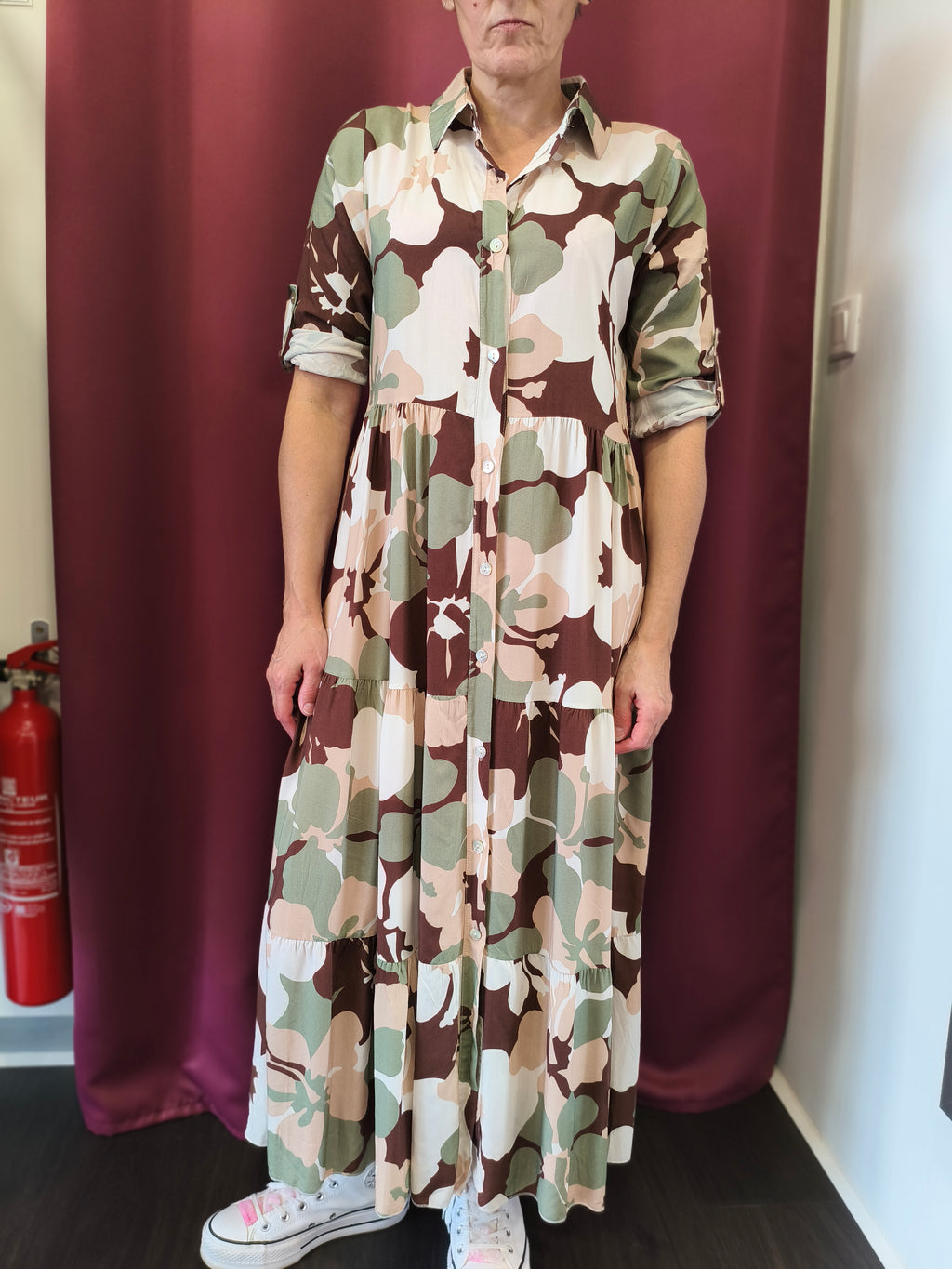 Robe longue imprimée