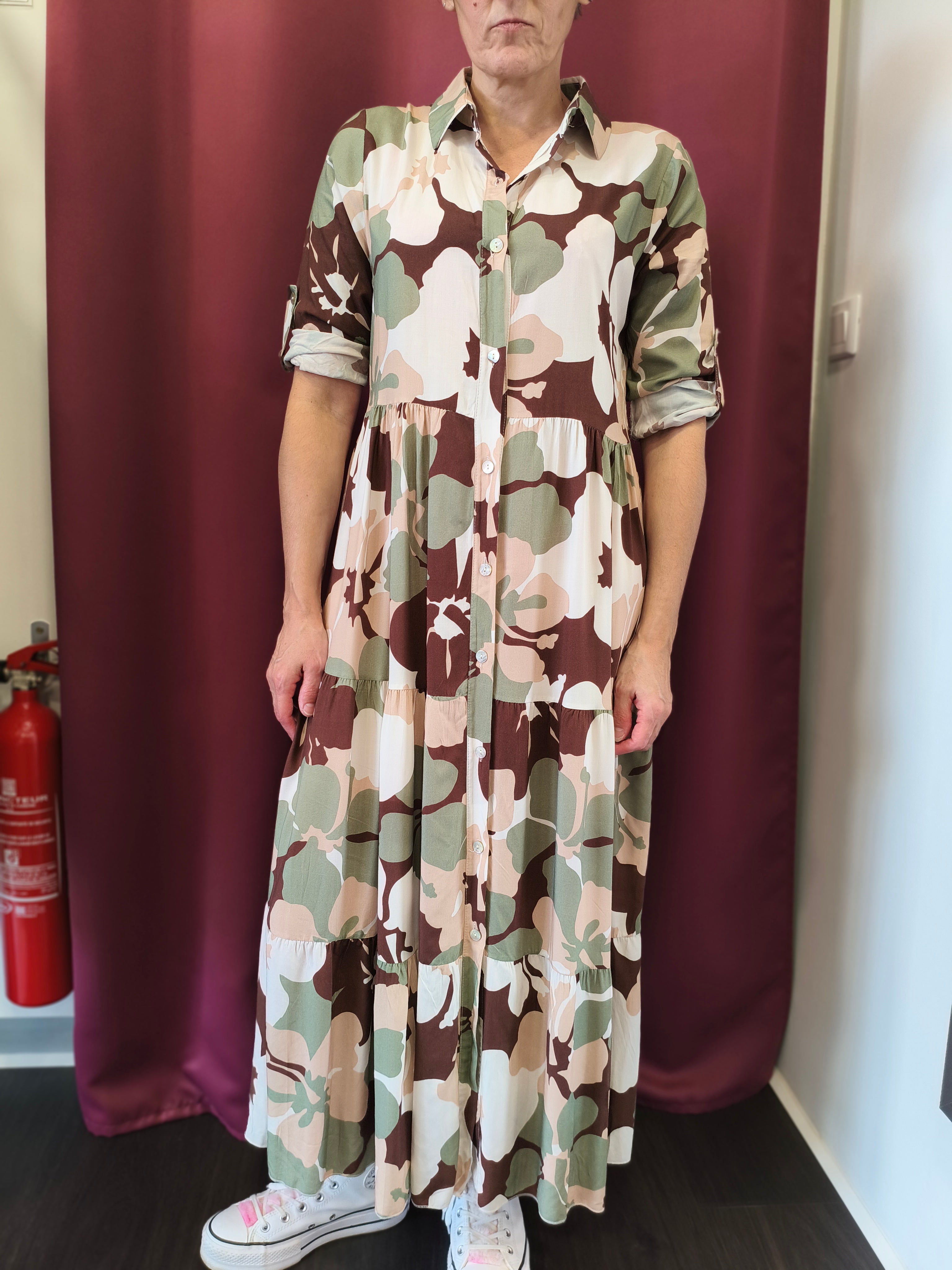 Robe longue imprimée