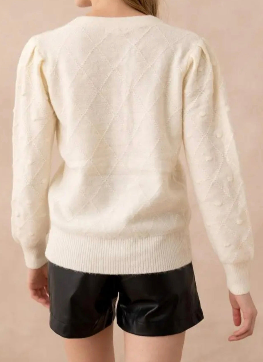 Gilet en maille Ecru