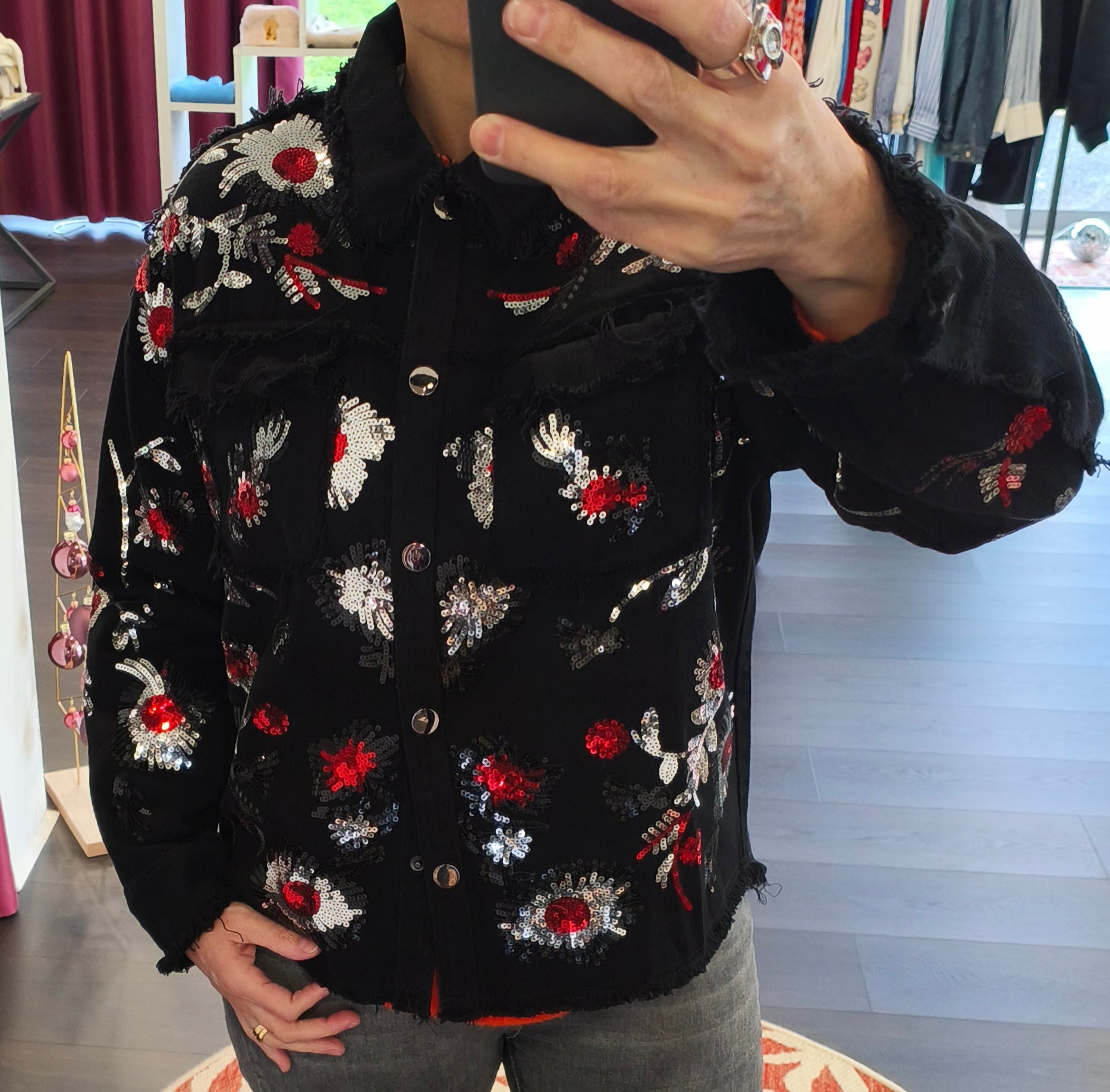 Veste Jeans Manuela noire