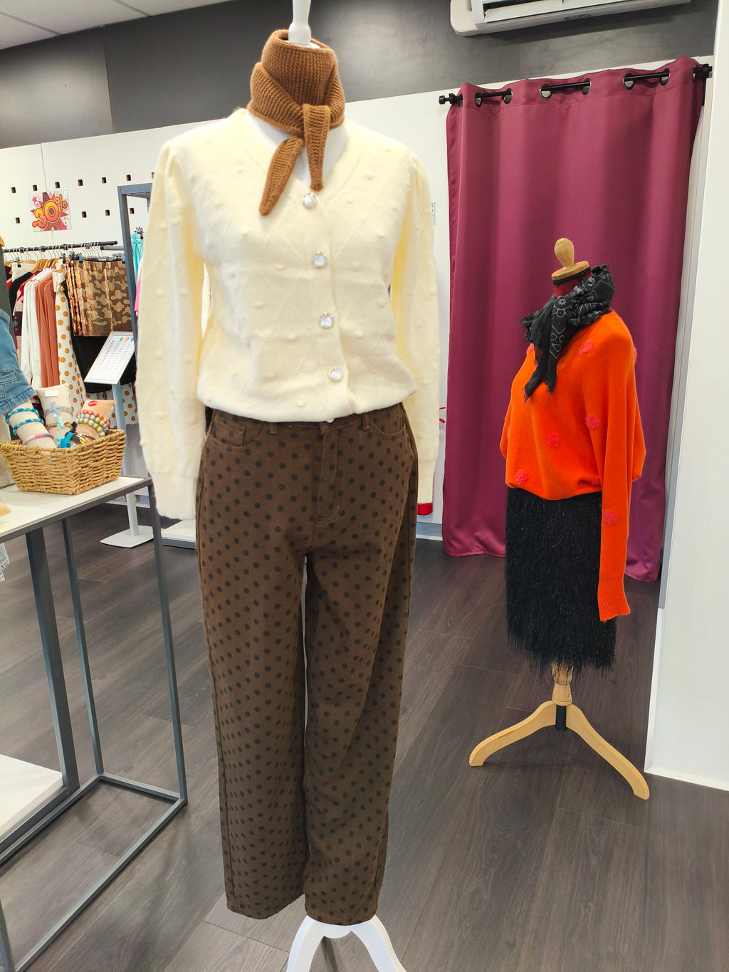 Pantalon à pois Coffee