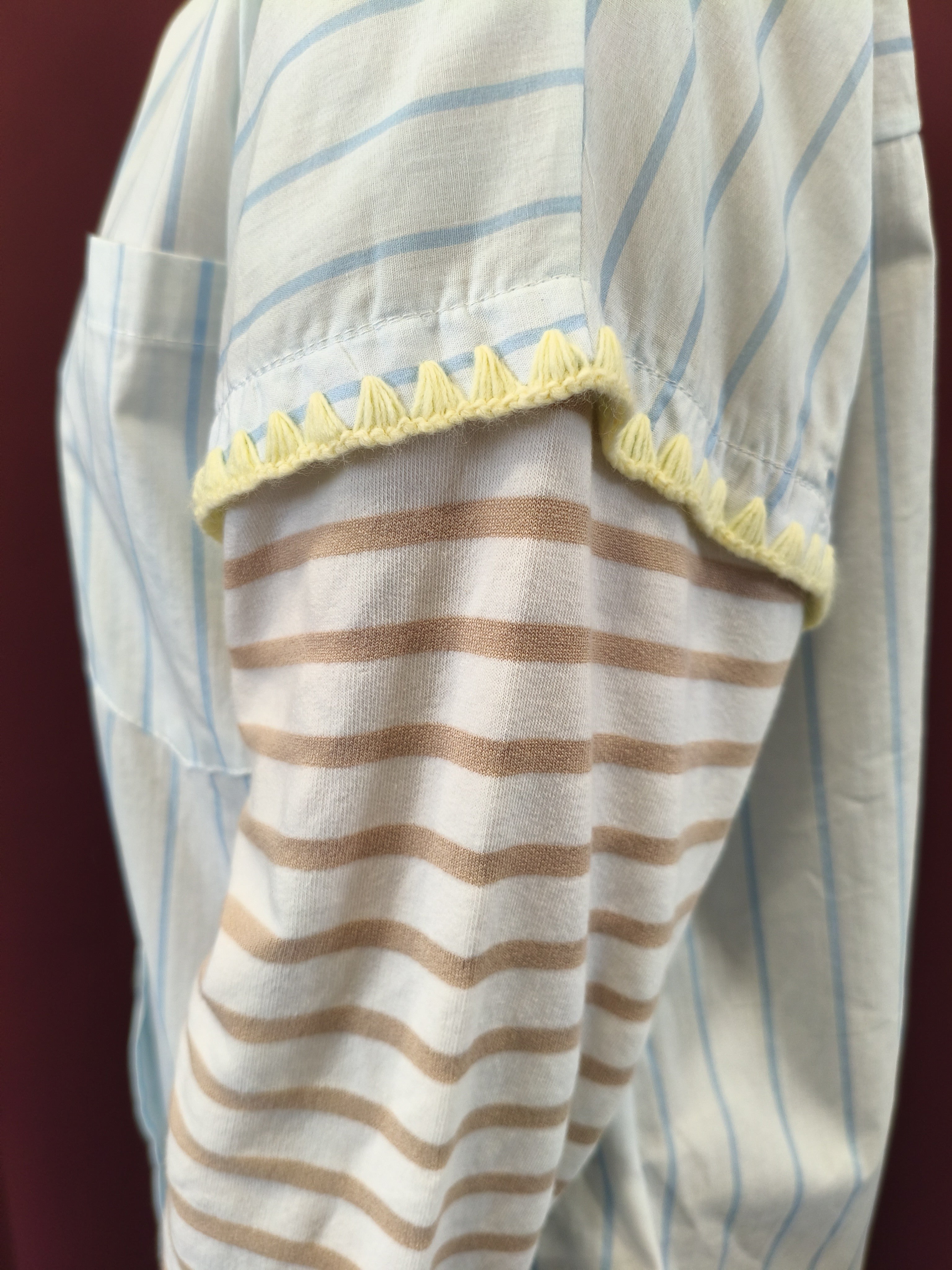 Chemise bi matières