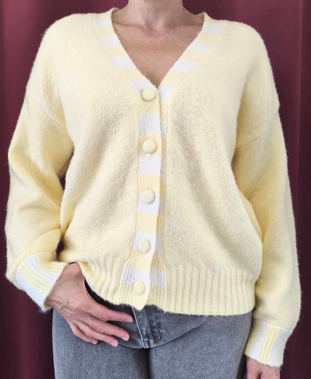 Gilet jaune et blanc