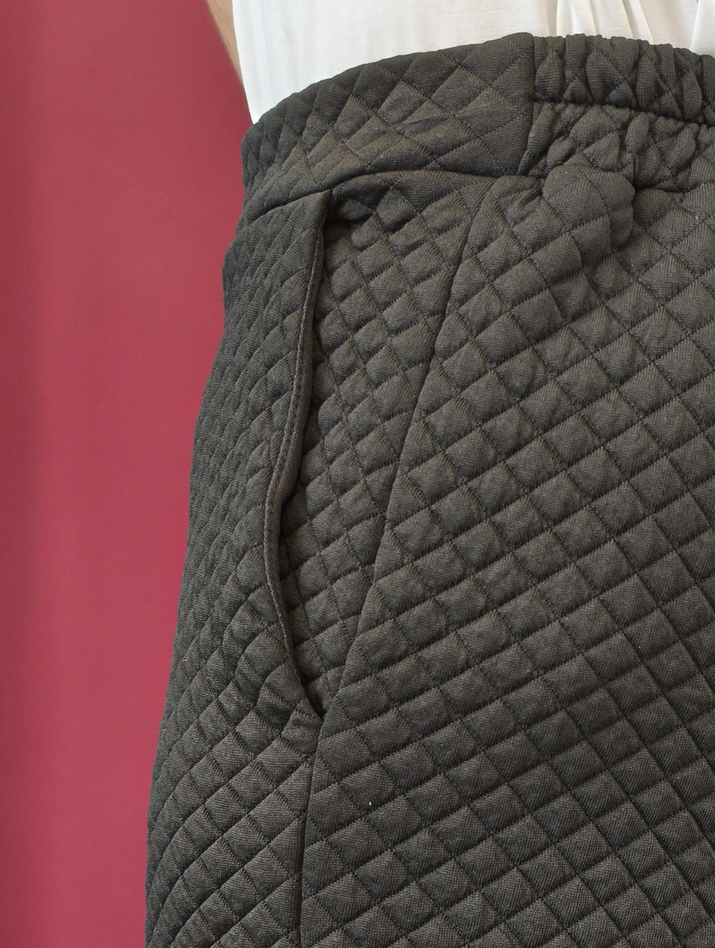 Pantalon matelassé noir