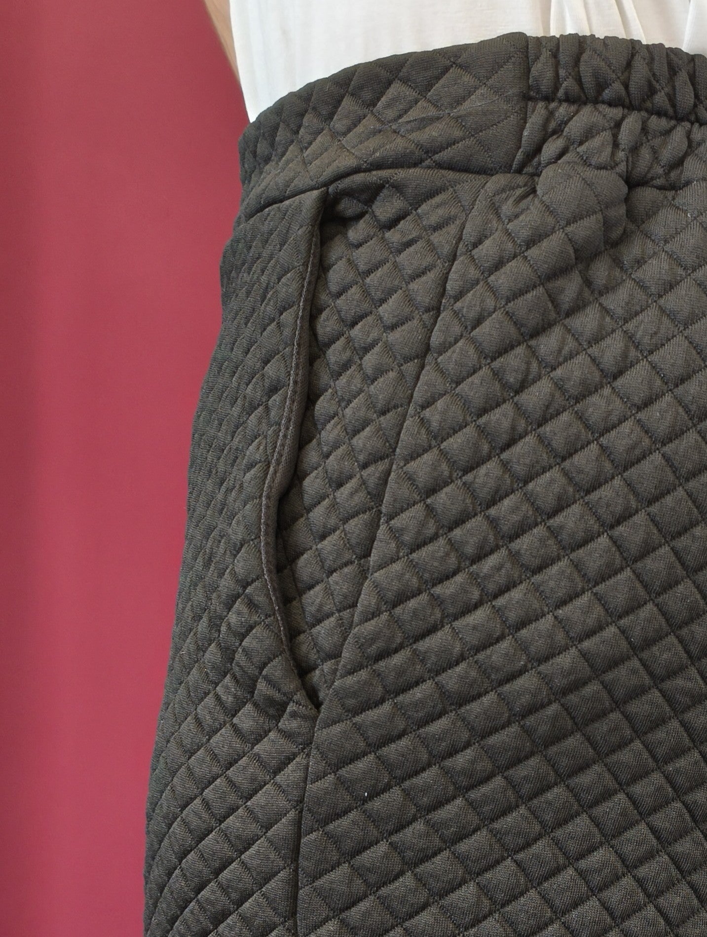 Pantalon matelassé noir